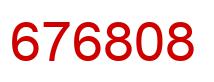 Number 676808 red image