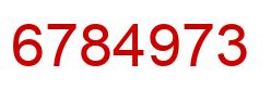 Number 6784973 red image