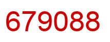 Number 679088 red image