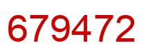 Number 679472 red image