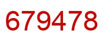 Number 679478 red image