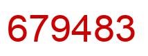 Number 679483 red image