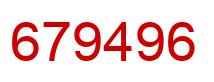 Number 679496 red image