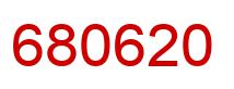 Number 680620 red image