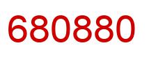 Number 680880 red image