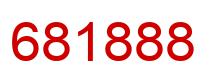 Number 681888 red image