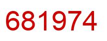 Number 681974 red image