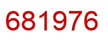 Number 681976 red image