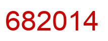 Number 682014 red image