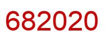 Number 682020 red image