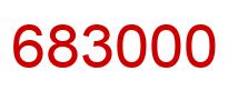 Number 683000 red image