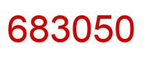 Number 683050 red image