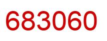 Number 683060 red image