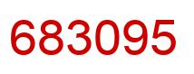 Number 683095 red image