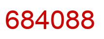 Number 684088 red image