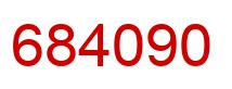 Number 684090 red image