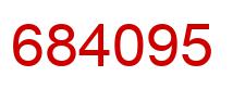 Number 684095 red image