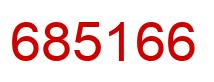 Número 685166 imagen rojo