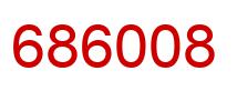 Number 686008 red image