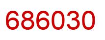Number 686030 red image