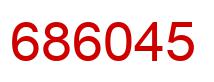 Number 686045 red image