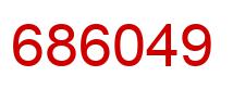 Number 686049 red image