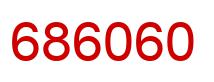 Number 686060 red image