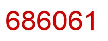 Number 686061 red image