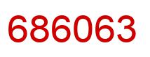 Number 686063 red image