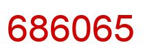 Number 686065 red image