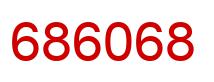 Number 686068 red image