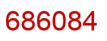 Number 686084 red image
