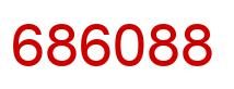 Number 686088 red image