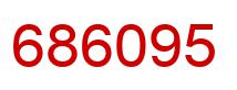 Number 686095 red image