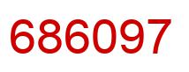 Number 686097 red image