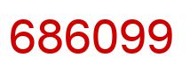 Number 686099 red image