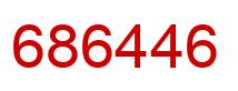 Number 686446 red image