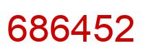 Number 686452 red image