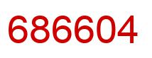 Number 686604 red image