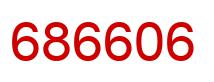 Number 686606 red image