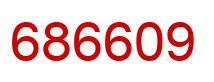 Number 686609 red image