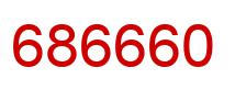 Number 686660 red image