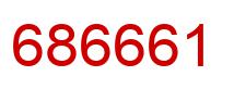 Number 686661 red image