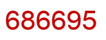 Number 686695 red image