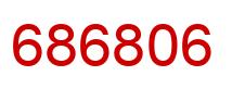 Número 686806 imagen rojo