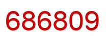 Number 686809 red image
