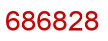 Número 686828 imagen rojo