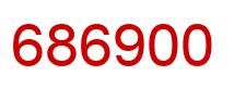 Number 686900 red image