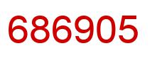 Number 686905 red image