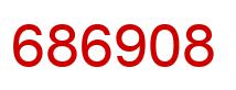 Number 686908 red image